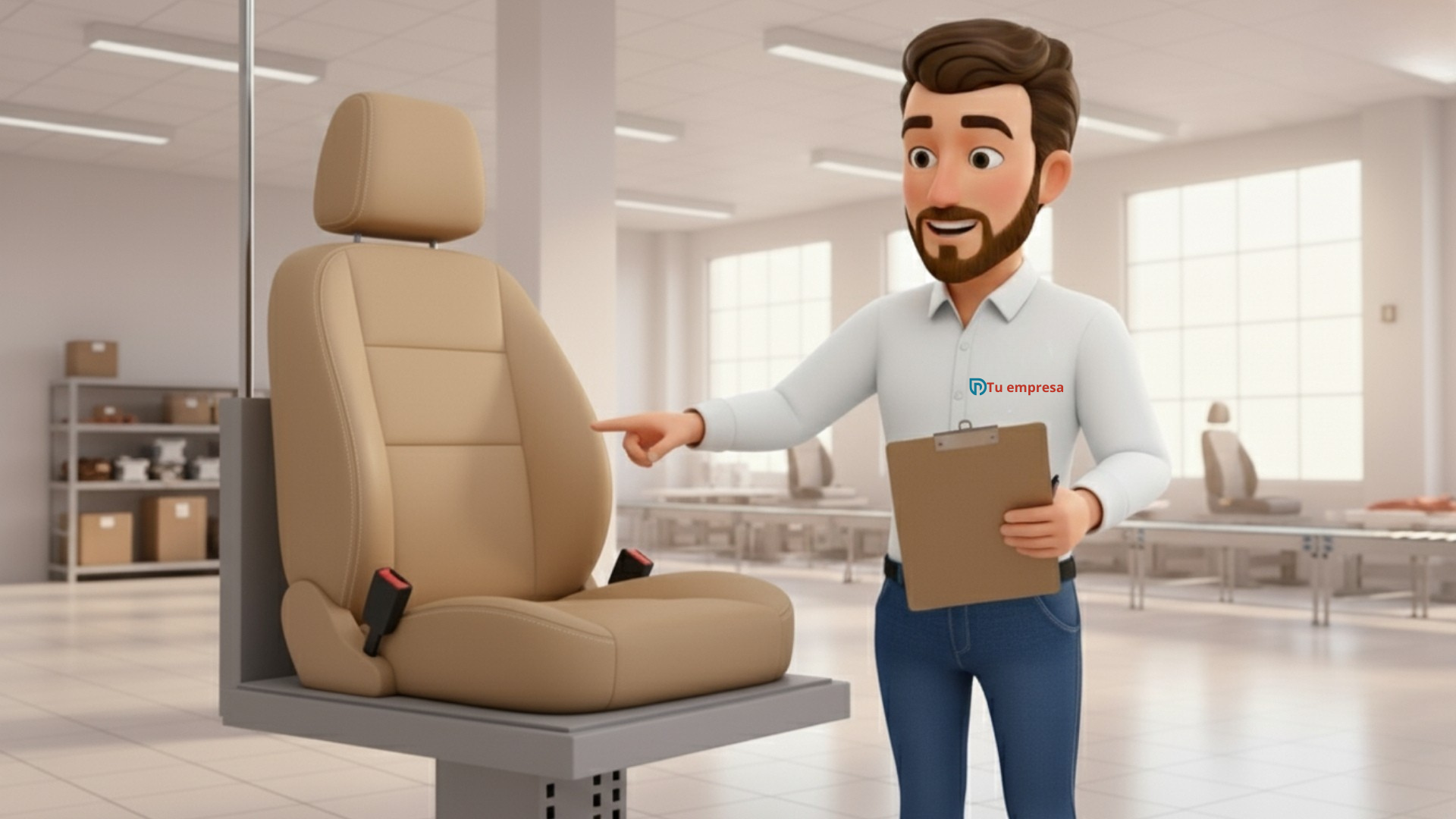 Capacitación técnica con personajes 3D
