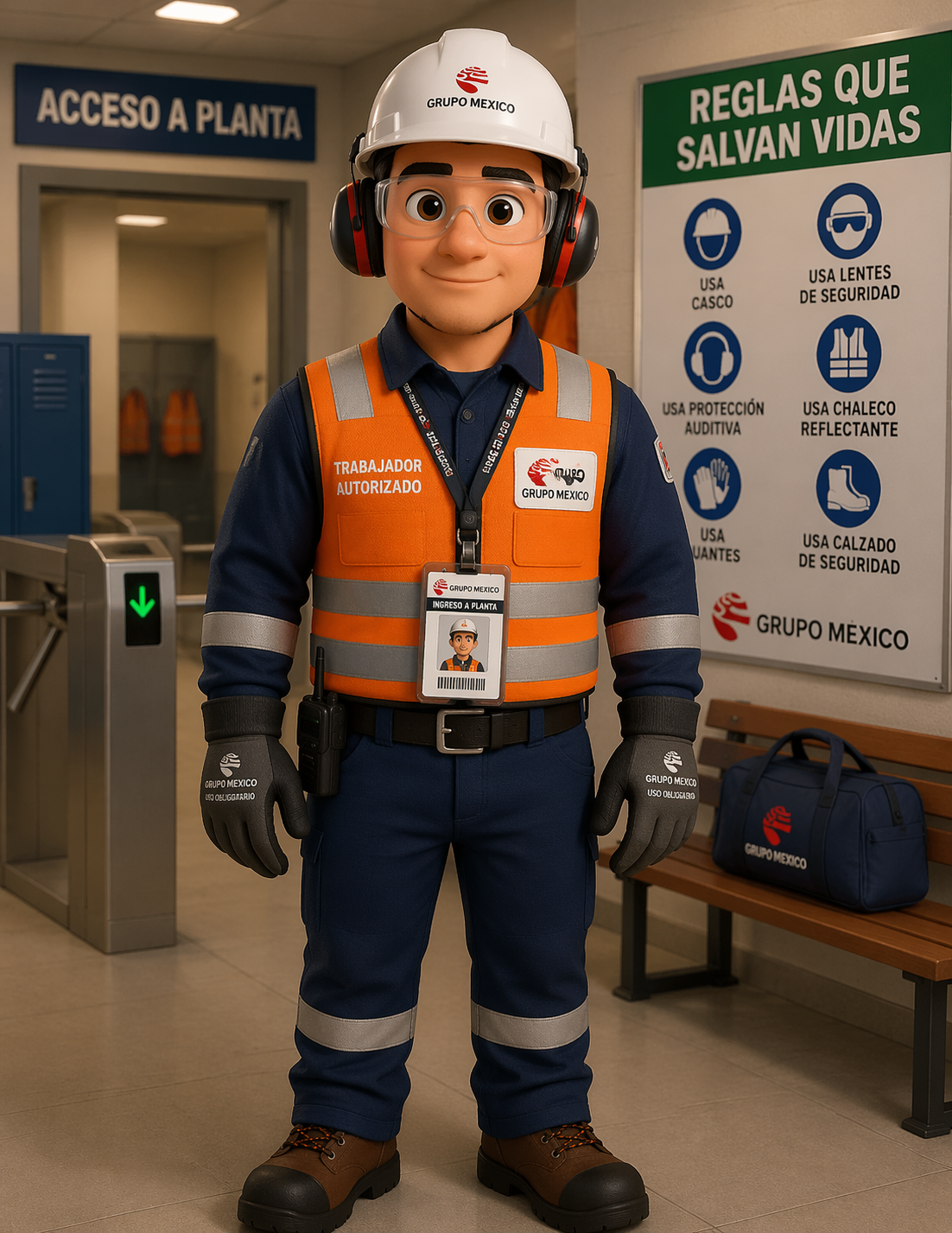 Capacitación técnica con personajes 3D