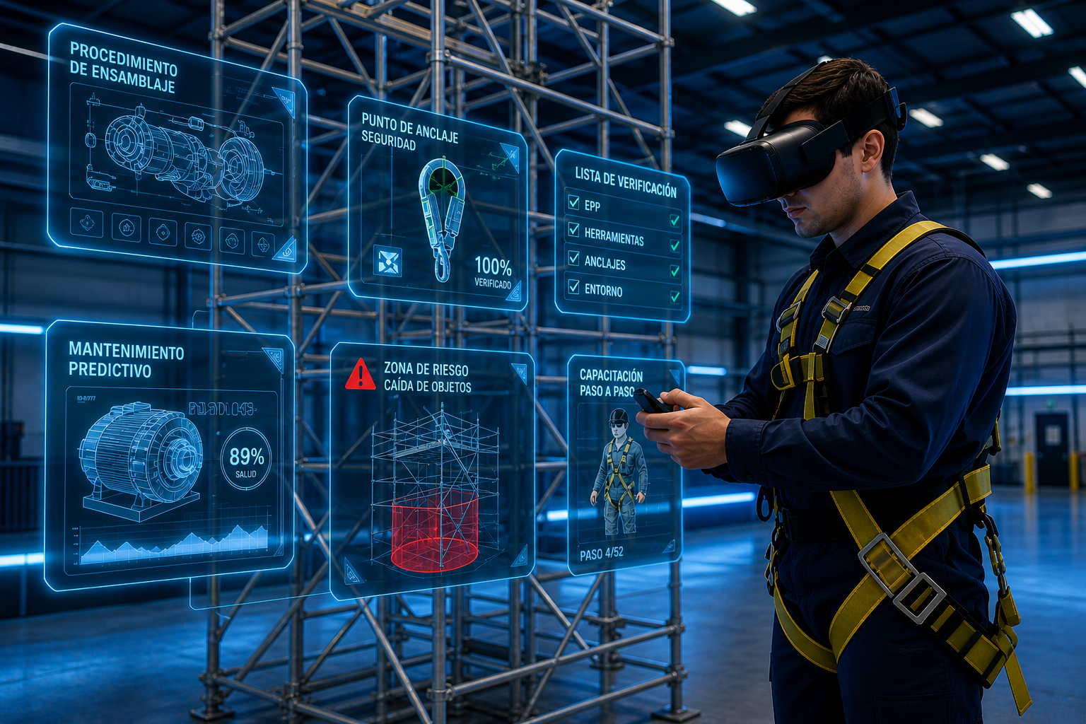 Capacitación inmersiva en realidad virtual